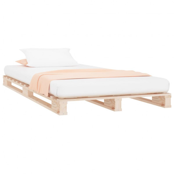 Cama de palets madera maciza pino individual 90x190 cm M 3