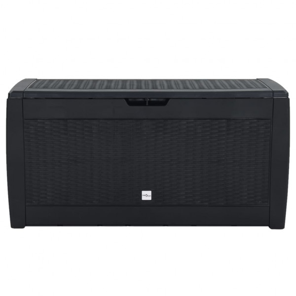Caixa de arrumação jardim 119x48x60 cm polipropileno antracite M 2