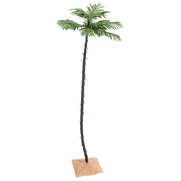 Palmera artificial con 136 LED blanco cálido 220 cm M 2