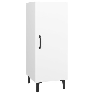 Aparador de madera contrachapada blanco 34.5x34x90 cm H