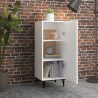 Aparador de madera contrachapada blanco 34.5x34x90 cm 3