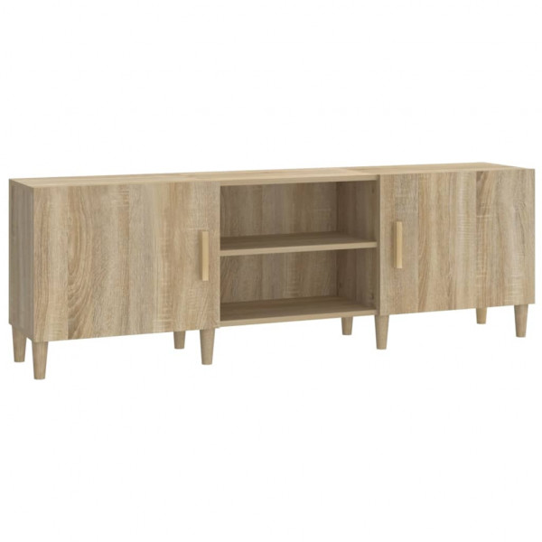 Mueble para TV madera contrachapada roble sonoma 150x30x50 cm M 2