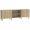 Mueble para TV madera contrachapada roble sonoma 150x30x50 cm 2