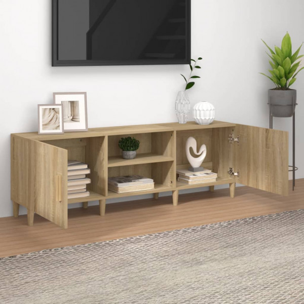Mueble para TV madera contrachapada roble sonoma 150x30x50 cm M 3