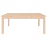 Mesa de centro de madera maciza de pino 100x100x40 cm 3