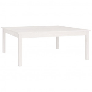 Mesa de centro 100x100x40 cm pinho maciço branco H