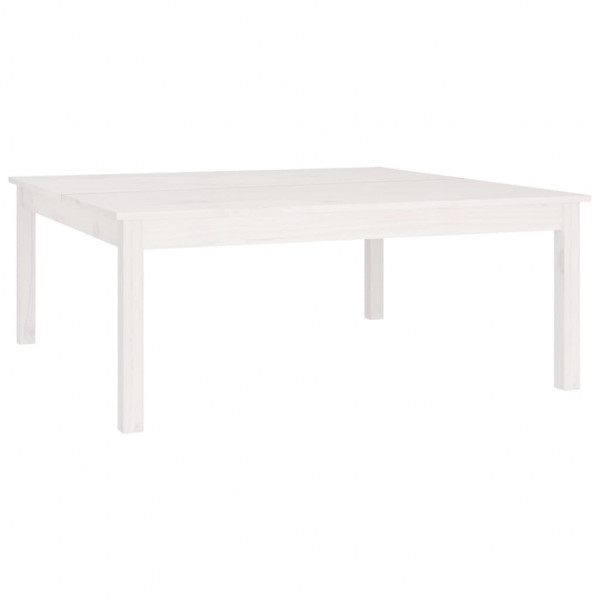 Mesa de centro 100x100x40 cm pinho maciço branco M 2