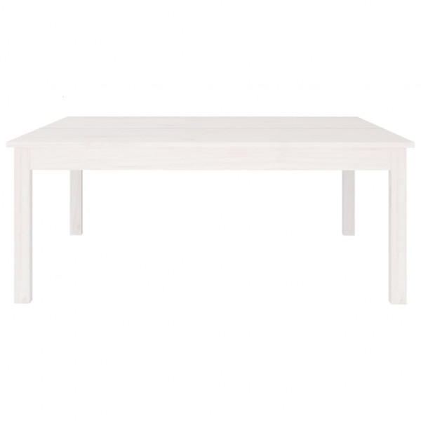 Mesa de centro de madera maciza de pino blanco 100x100x40 cm M 3