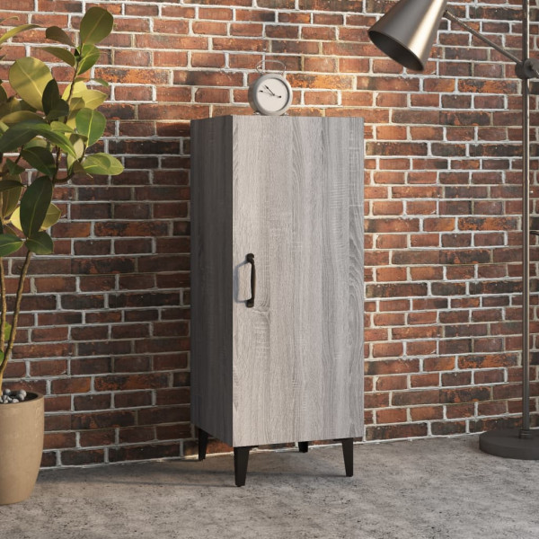 Aparador de madera contrachapada gris Sonoma 34.5x34x90 cm D