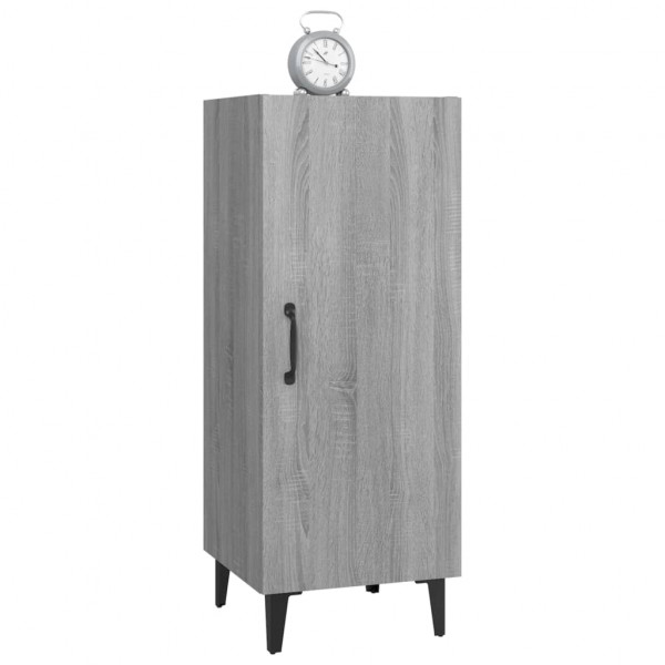 Aparador de madera contrachapada gris Sonoma 34.5x34x90 cm M 5