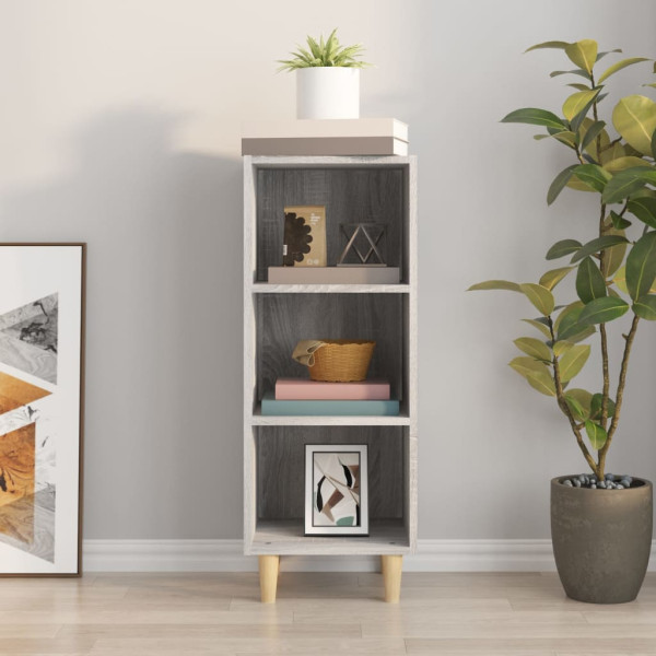 Aparador de madera contrachapada gris Sonoma 34.5x32.5x90 cm M 3