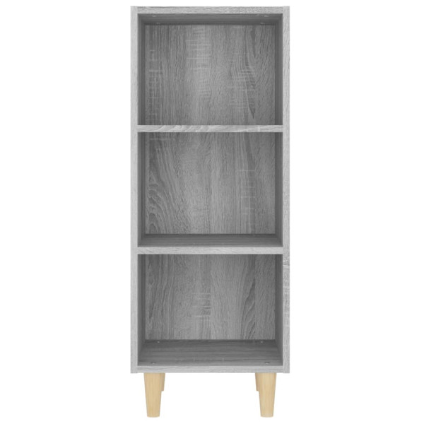 Aparador de madera contrachapada gris Sonoma 34.5x32.5x90 cm M 5