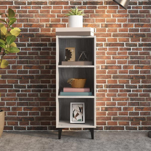 Aparador de madera de ingeniería gris Sonoma 34.5x32.5x90 cm M 3