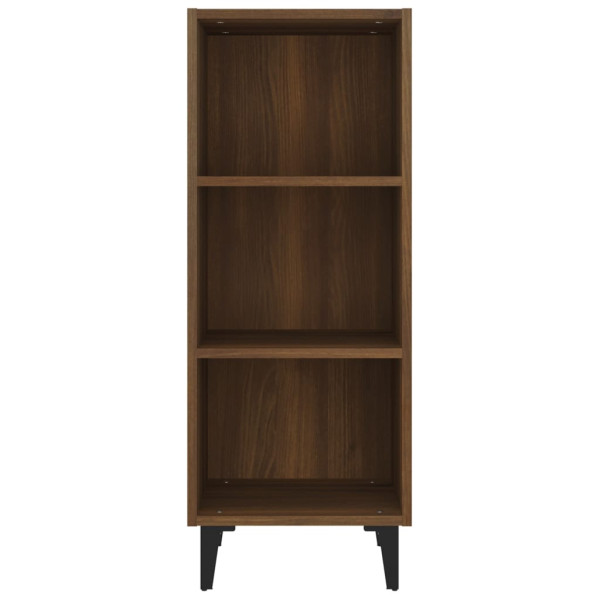 Aparador de madera de ingeniería marrón roble 34.5x32.5x90 cm M 5