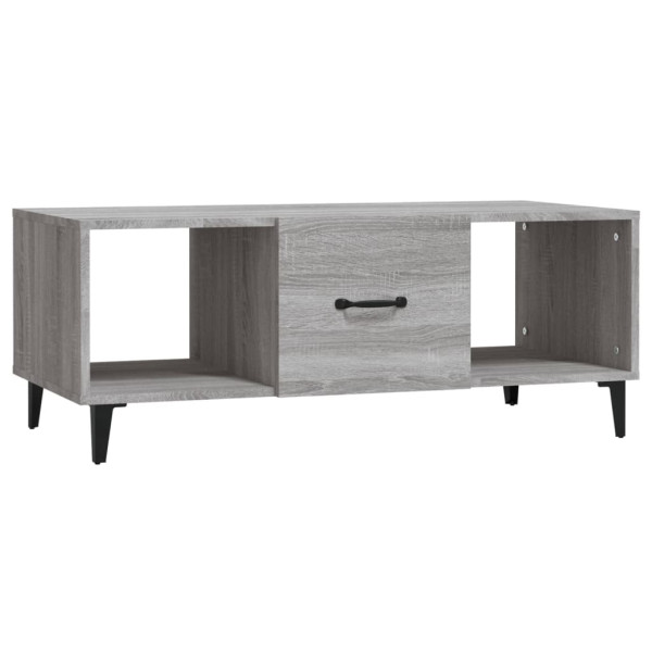 Mesa de centro madera contrachapada gris Sonoma 102x50x40 cm M 2