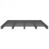 Cama de palets madera maciza de pino gris King Size 150x200 cm 5