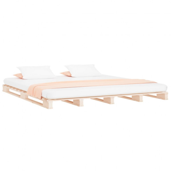 Cama de palets de madera maciza de pino Super King 180x200 cm M 3