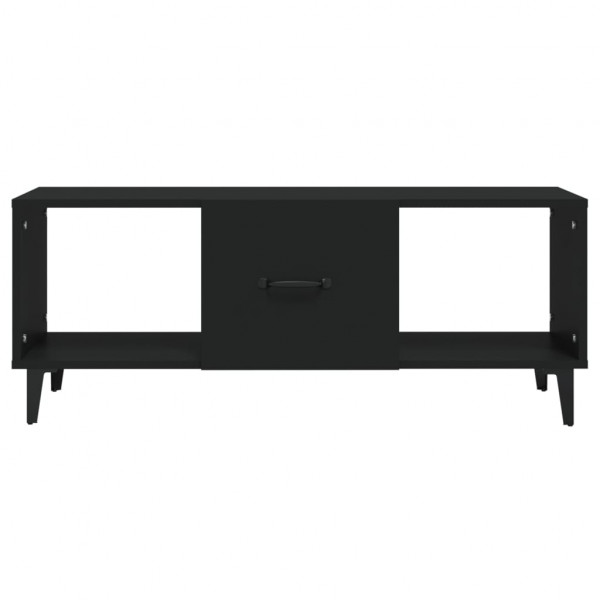 Mesa de centro madera contrachapada negro 102x50x40 cm M 5