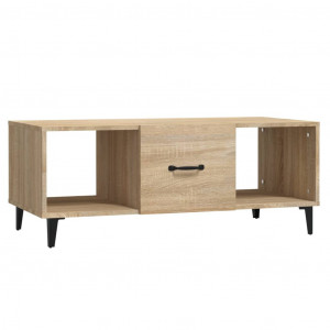 Mesa de centro madera contrachapada roble sonoma 102x50x40 cm H