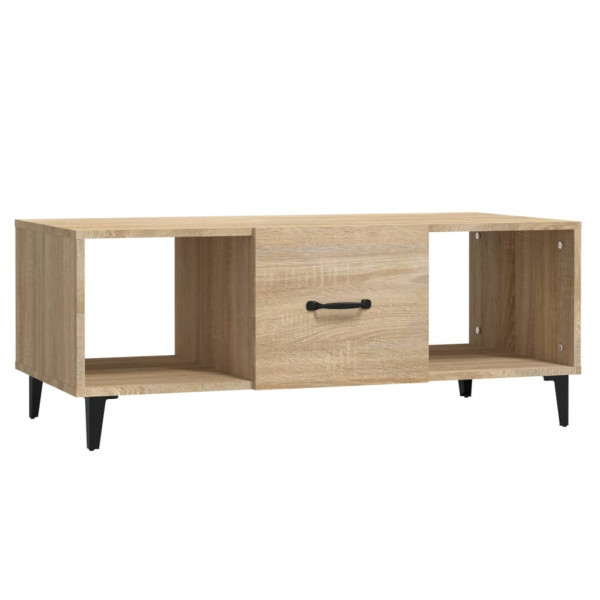 Mesa de centro madera contrachapada roble sonoma 102x50x40 cm M 2