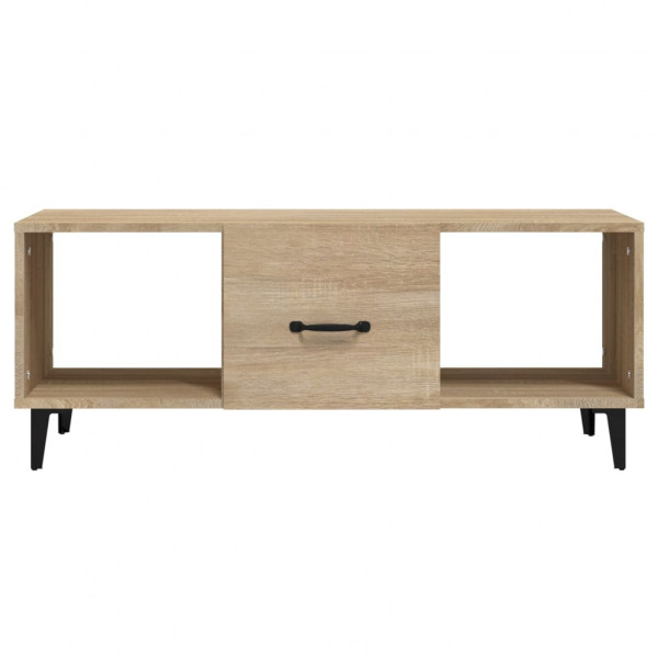 Mesa de centro madera contrachapada roble sonoma 102x50x40 cm M 5