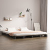 Cama de palets madera maciza de pino gris 120x200 cm 1