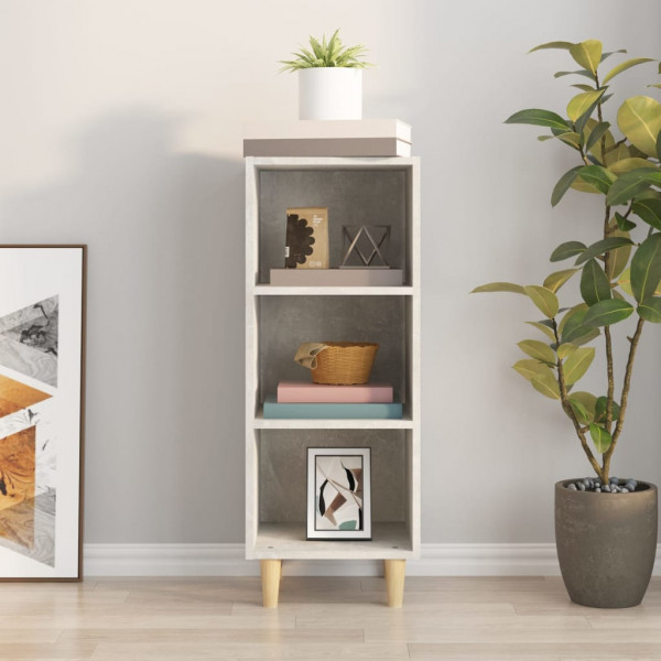 Aparador 34.5x32.5x90 cm madeira processada cinza cimento M 3