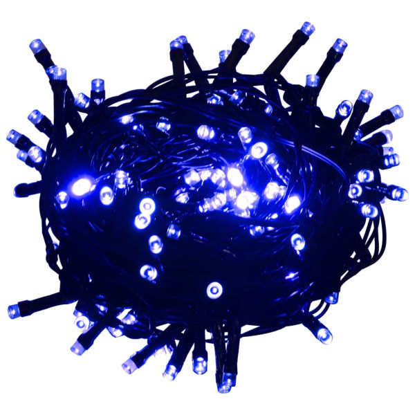 Cordão de luzes com 300 luzes LED 30 m PVC azul M 2