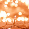 Cordão de luzes com 300 luzes LED 30 m PVC branco quente 4