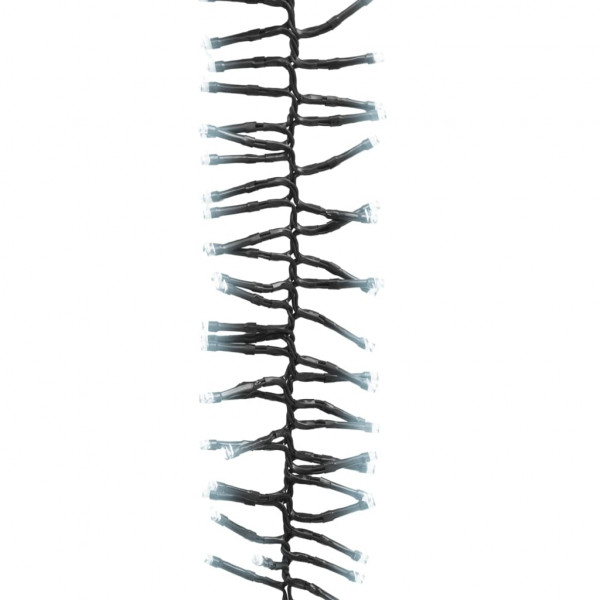 Cordão de luzes agrupadas 1000 luzes LED 11 m PVC branco frio M 3