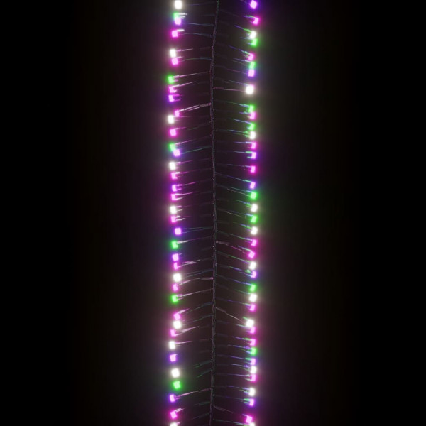 Tira de luces de racimo con 1000 LED PVC pastel multicolor 11 m M 5
