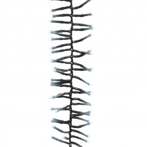 Cordão de luzes agrupadas 2000 luzes LED 17 m PVC branco frio H