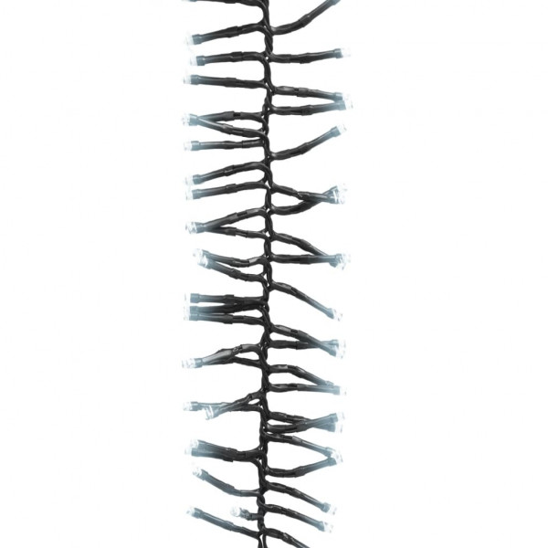 Cordão de luzes agrupadas 2000 luzes LED 17 m PVC branco frio M 2