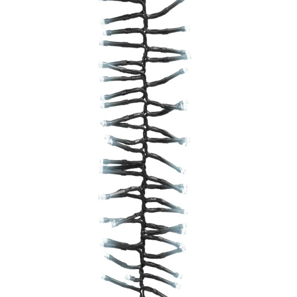 Tira de luces de racimo con 3000 LED PVC blanco frío 23 m M 3