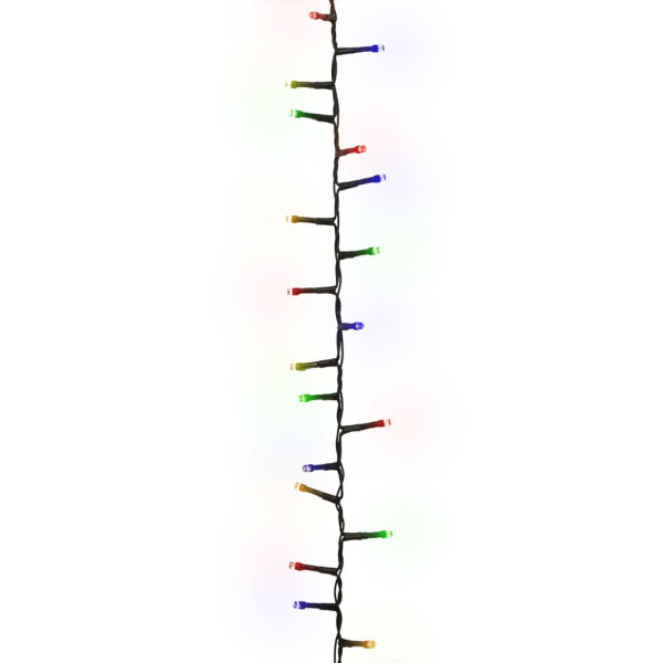 Cordão de luzes compacto 400 luzes LED 13 m PVC multicolorido M 3