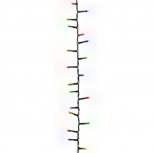 Cordão de luzes compacto 1000 luzes LED 25 m PVC multicolorido H
