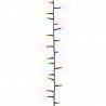 Cordão de luzes compacto 1000 luzes LED 25 m PVC multicolorido 3