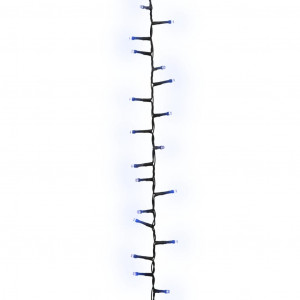 Cordão de luzes compacto 3000 luzes LED 65 m PVC azul H