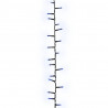 Cordão de luzes compacto 3000 luzes LED 65 m PVC azul 3