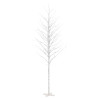 Abedul artificial blanco con 672 LEDs blanco cálido 400 cm 2