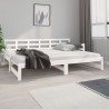 Estrutura sofá-cama de puxar 2x(80x200) cm pinho maciço branco 3