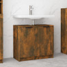 Armario baño madera contrachapada roble ahumado 64.5x33.5x59 cm 1