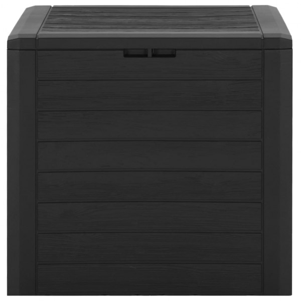 Caja de almacenaje de jardín polipropileno marrón 58.5x46x55 cm M 2