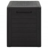 Caja de almacenaje de jardín polipropileno marrón 58.5x46x55 cm 3