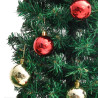 Cato de Natal com suporte e LEDs PVC 210 cm verde 5
