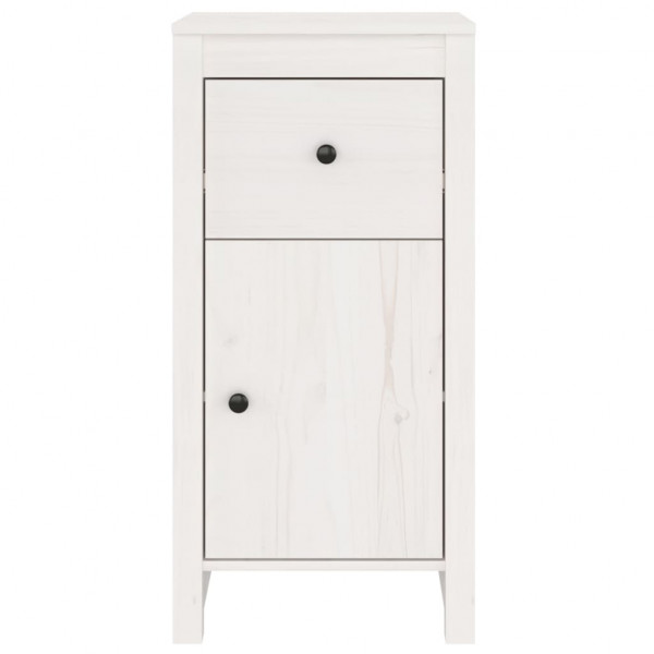 Aparadores 2 uds madera maciza de pino blanco 40x35x80 cm M 5