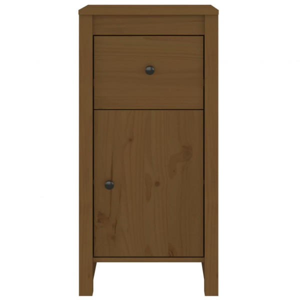 Aparador de madera maciza de pino marrón miel 40x35x80 cm M 5