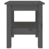 Mesa de centro 35x35x40 cm madeira de pinho maciça cinzento 3