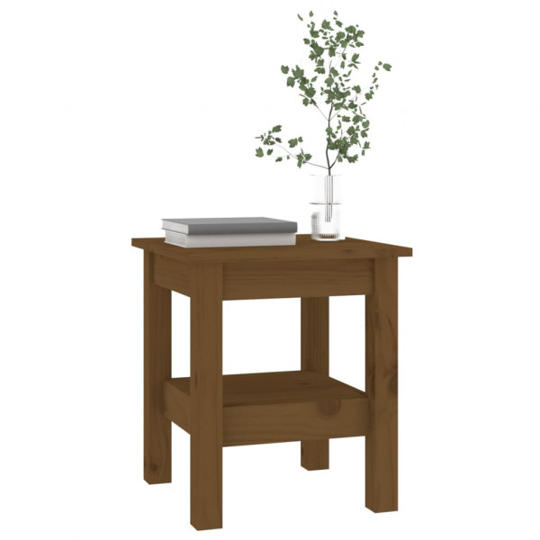Mesa de centro 35x35x40 cm pinho maciço castanho mel M 5