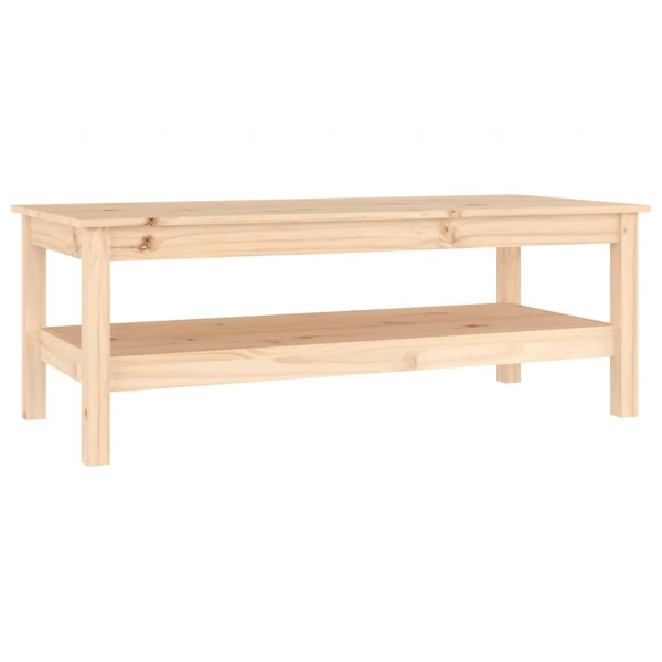 Mesa de centro de madera maciza de pino 110x50x40 cm M 2